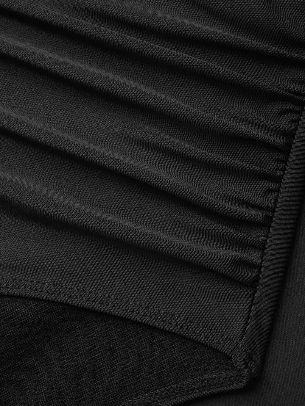 Layered Hips Coverage Slit Swim Skirt