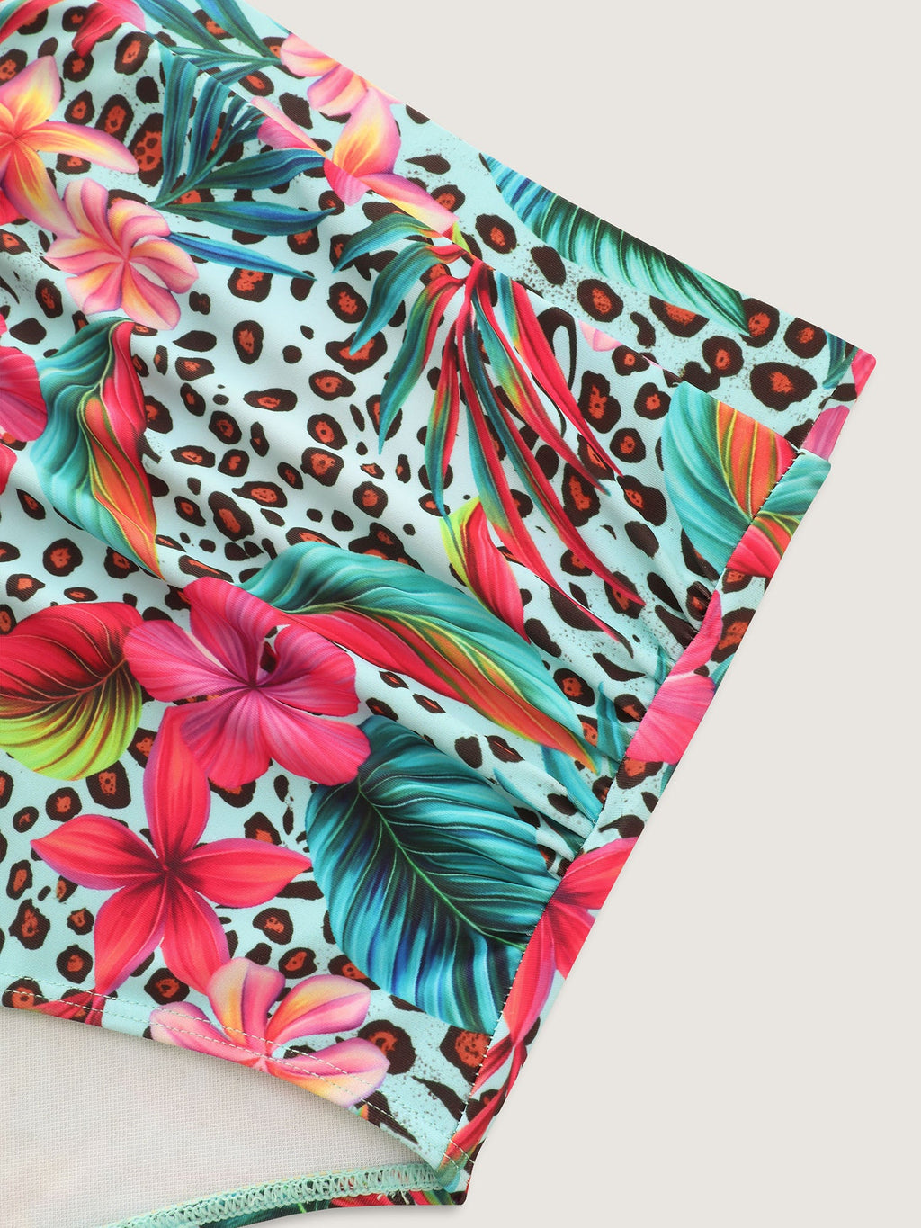 Floral Vibrance High-Waisted Bikini Bottoms