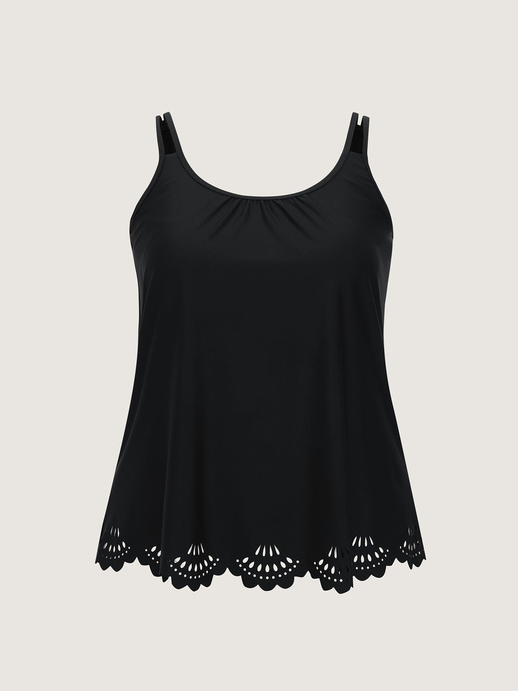 Laser Cut Relaxed-Fit Swim Top