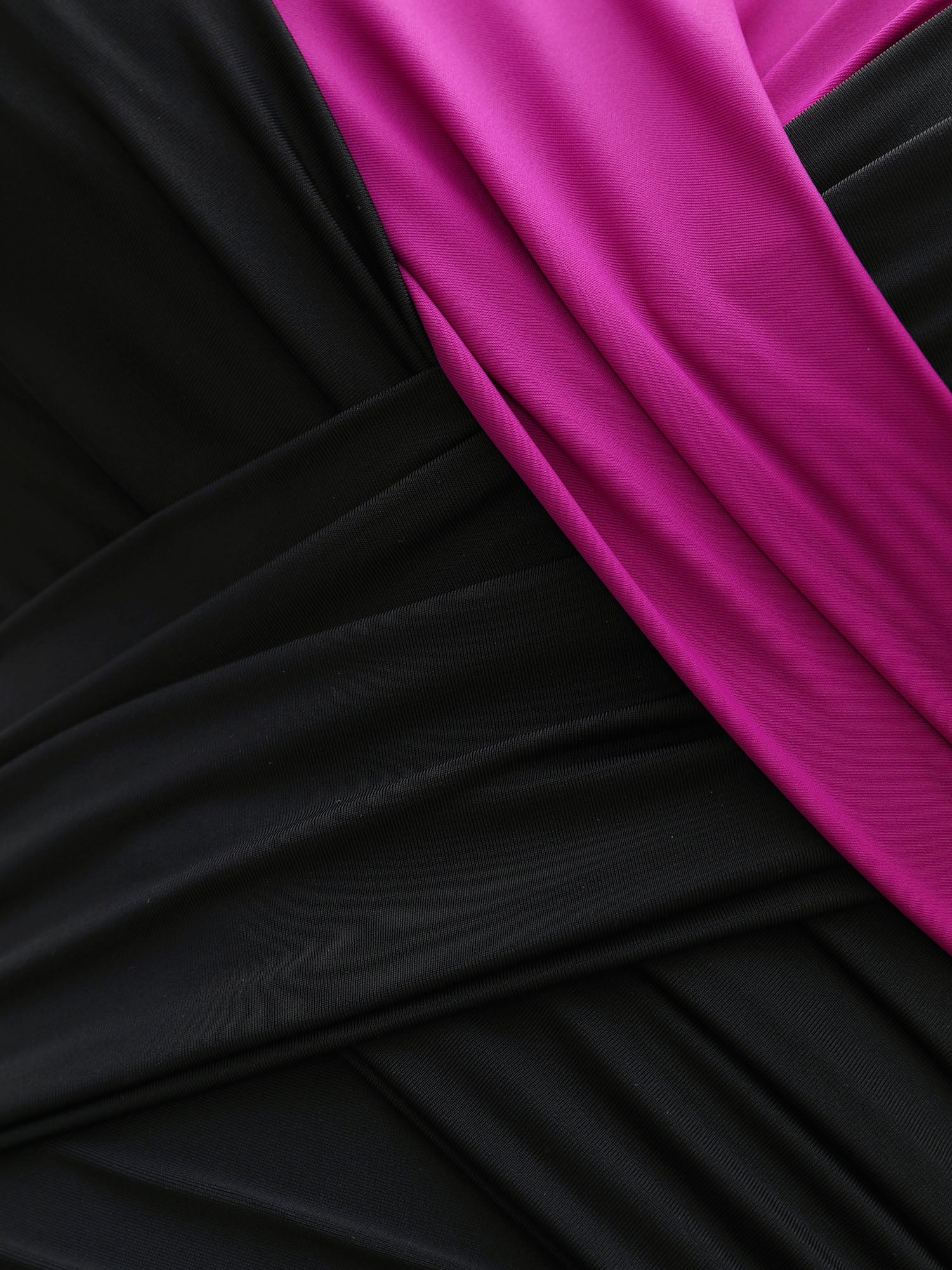 Color Block Twist Front One-Piece Swimsuit