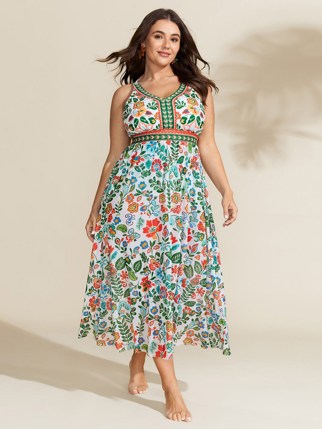 Two-Piece Tummy-Control Sarong Swimsuit