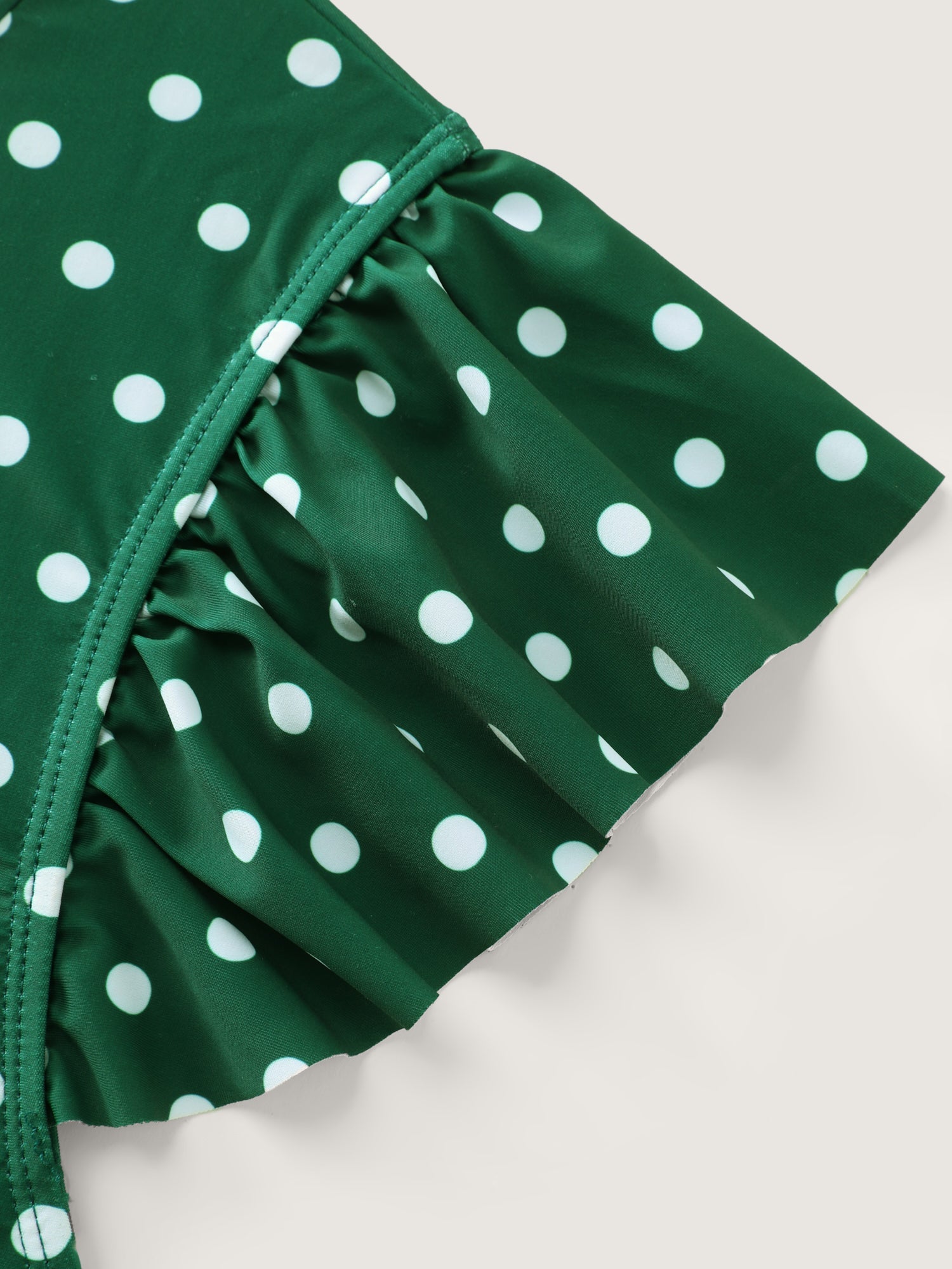Polka Dots Flutter Sleeve One-Piece Swimsuit