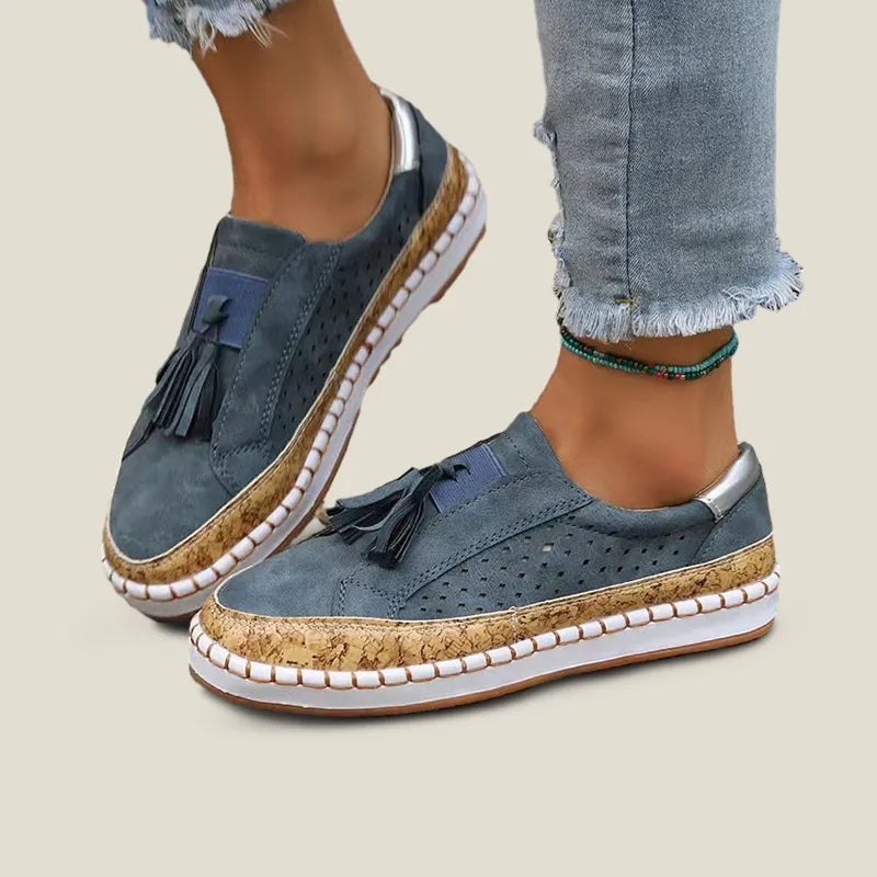 Women Hollow-Out Round Toe Orthopedic Walking Shoes