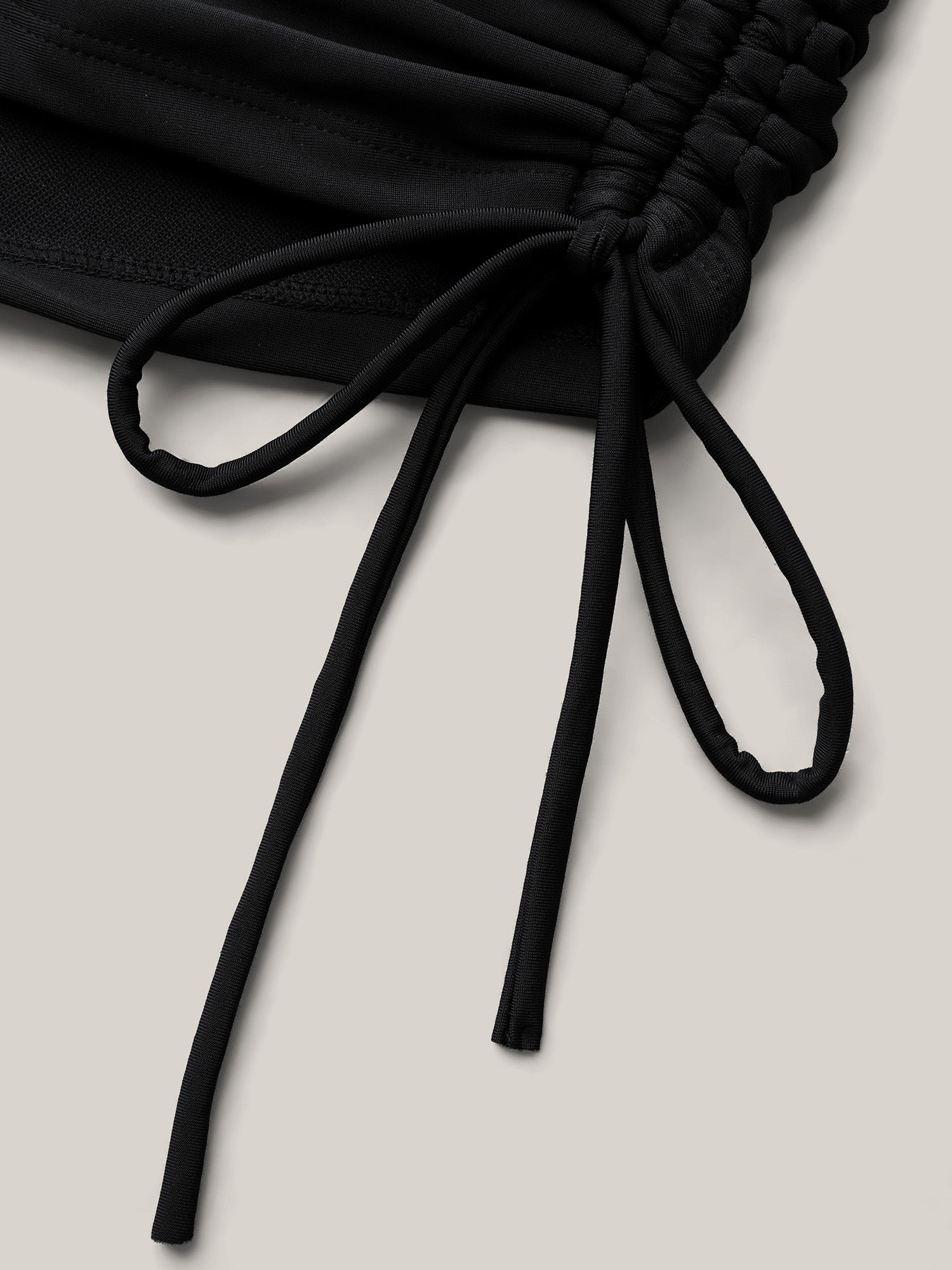 Ruched Adjustable Drawstring Pocket Slim Swim Shorts