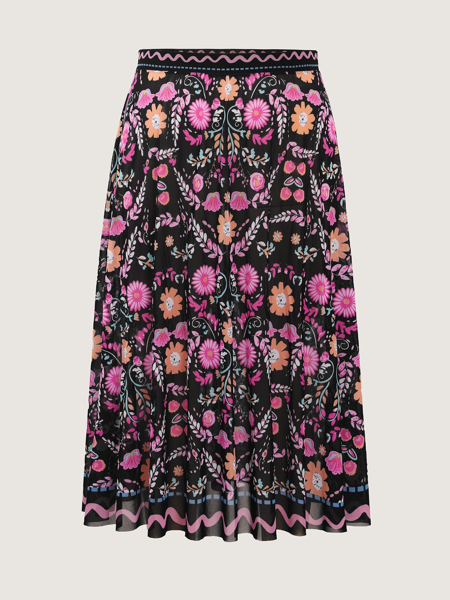 Sarong Set Floral Print One-Piece Swimsuit