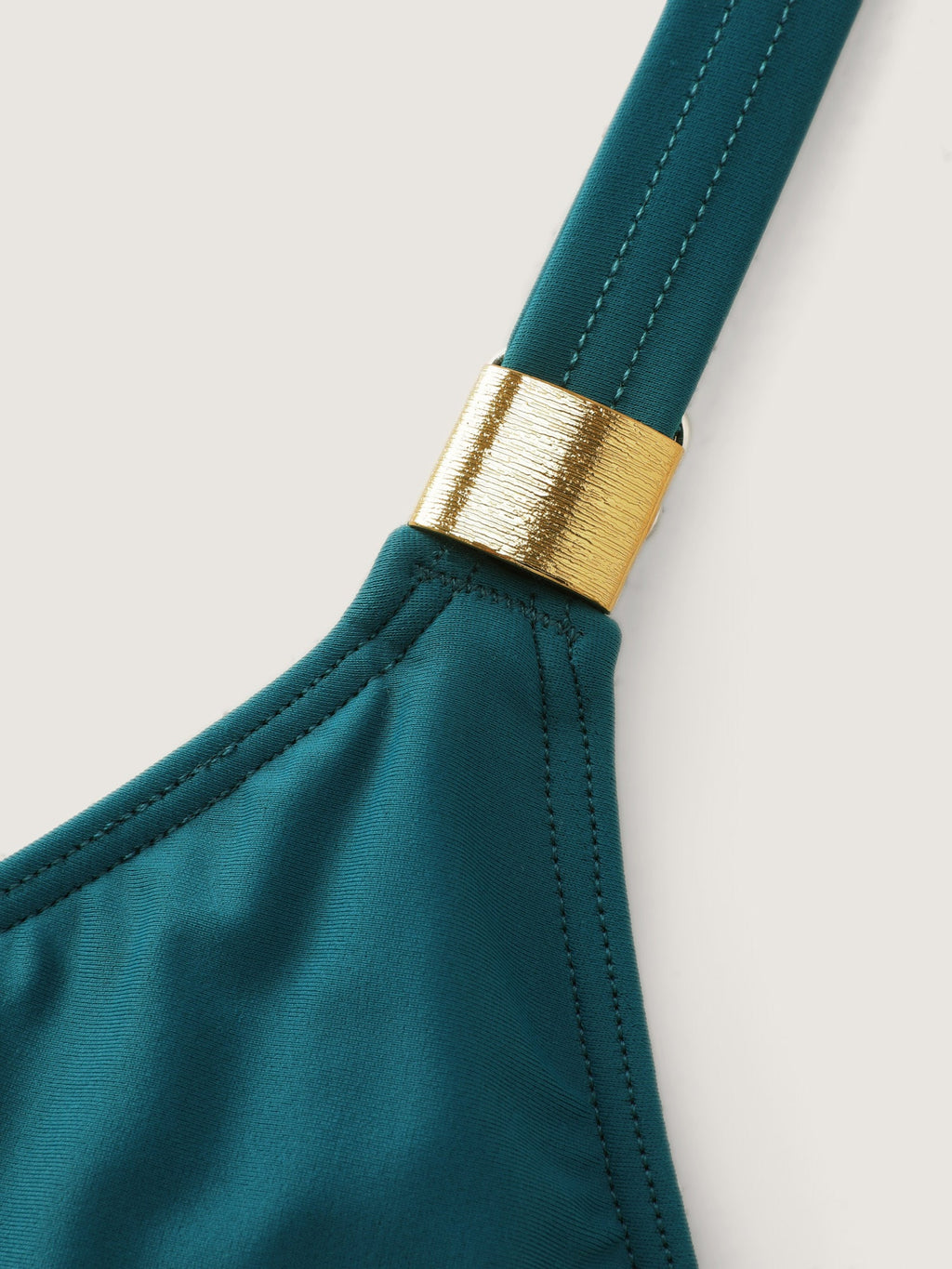 Adjustable Pockets Layered One-Piece Swimsuit
