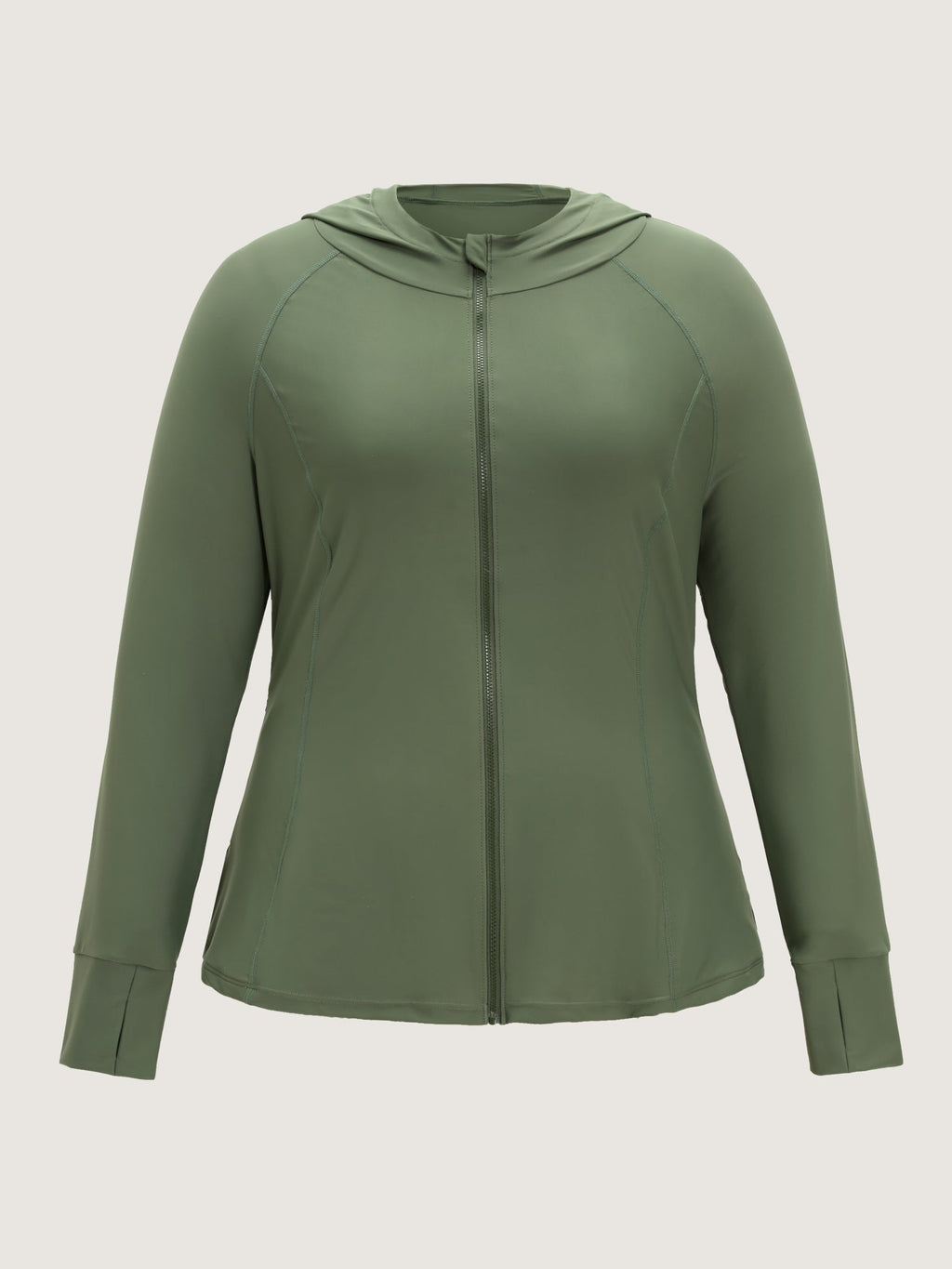Zipper Hooded UPF 50+ Long Sleeve Swim Top