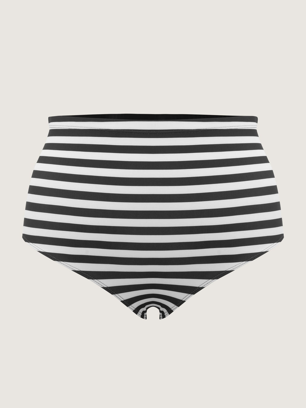 Striped Contrast Twist Front Swim Dress