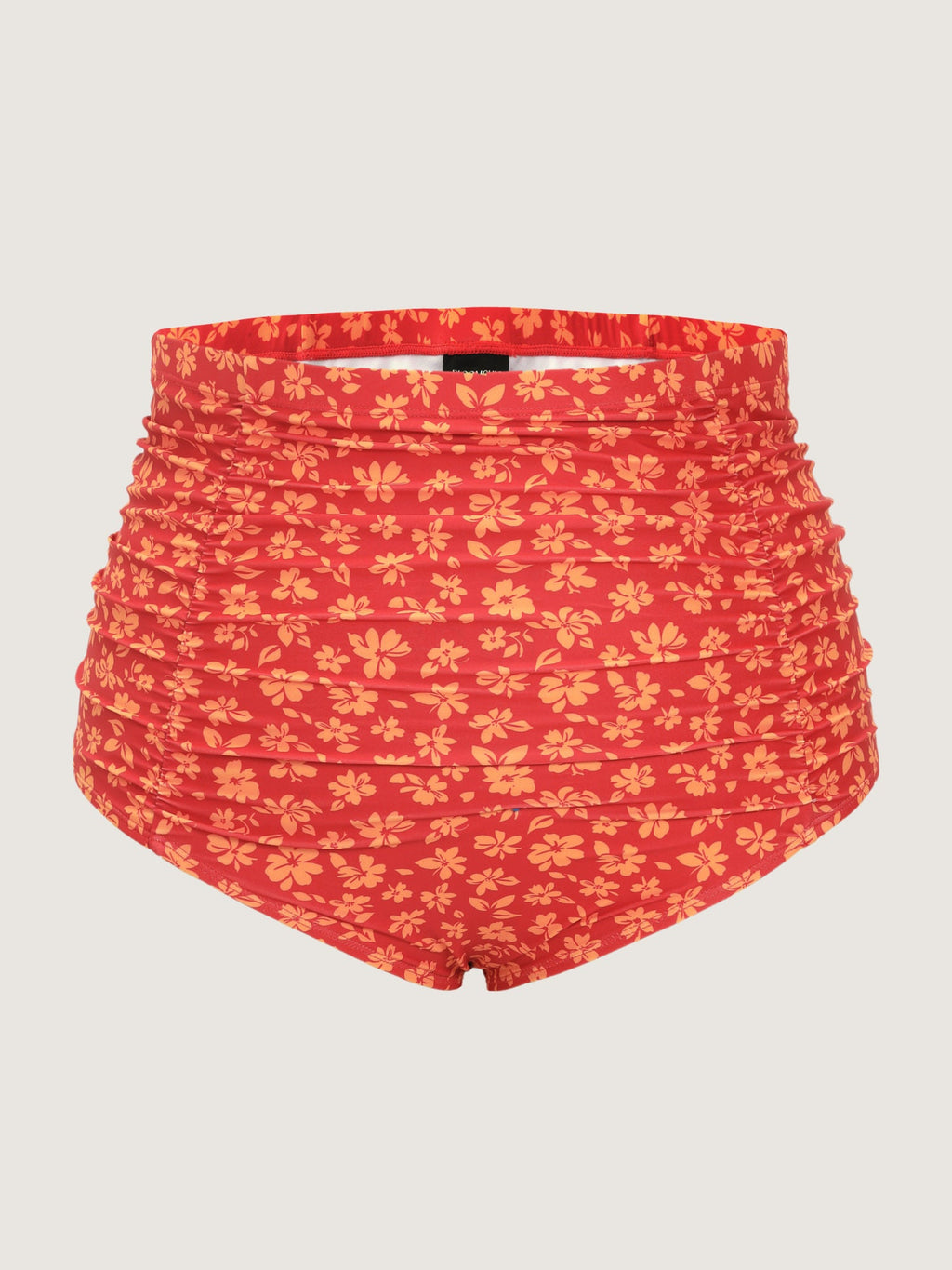 Floral Print High Waisted Swim Bottoms