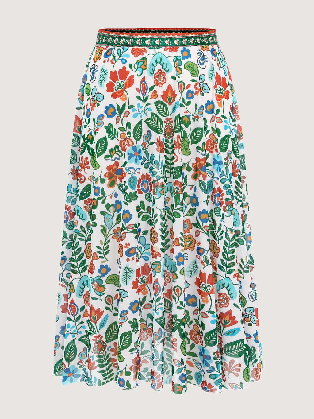 Two-Piece Tummy-Control Sarong Swimsuit