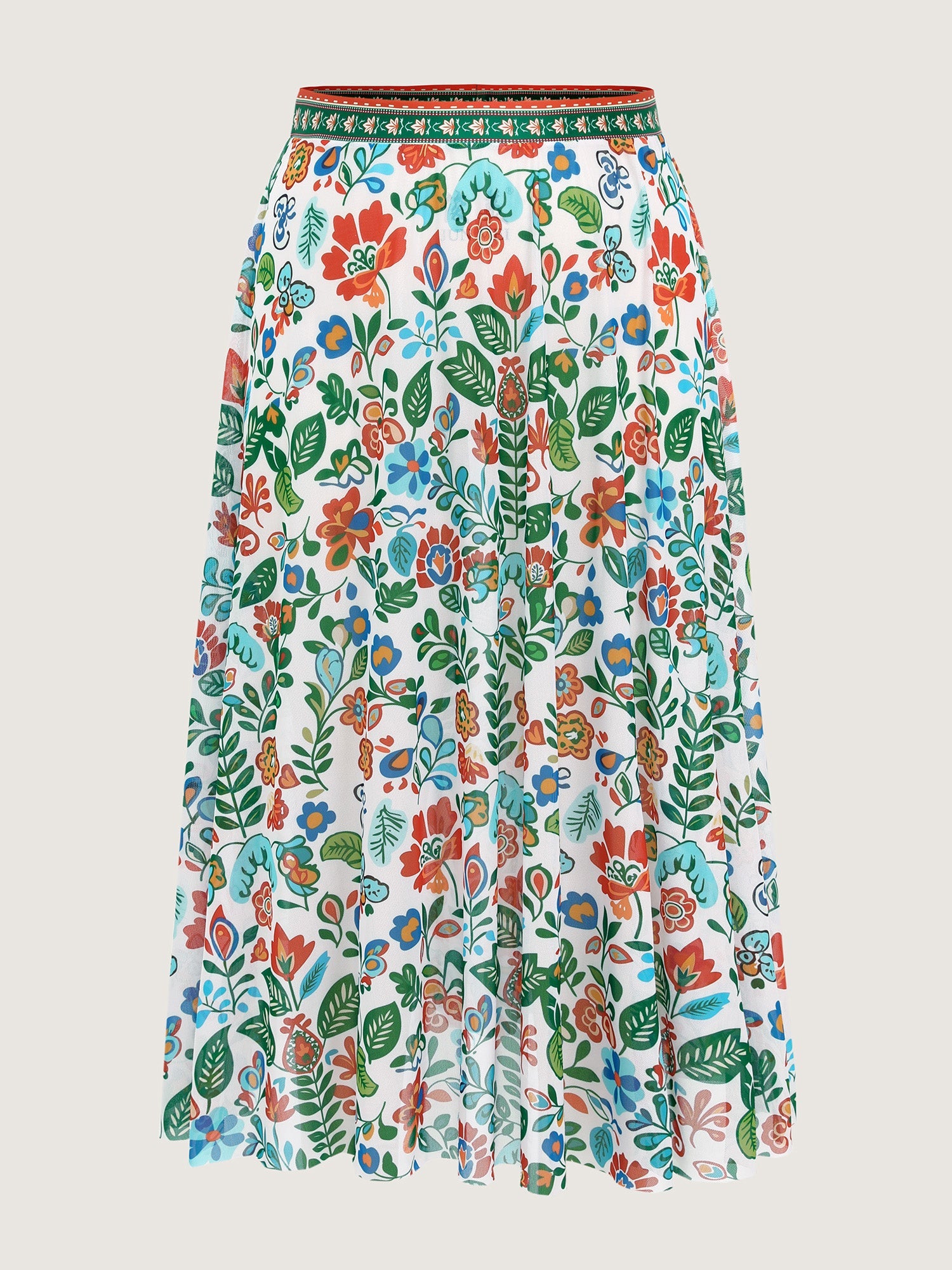 Two-Piece Tummy-Control Sarong Swimsuit