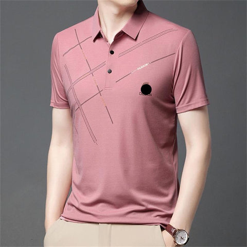 ⏳Time-Limited Special⏰Men's Ice Silk Stretch Shirt – Waterproof, Quick-Dry & Eco-Friendly – Cool Breathable Tech Fabric Shirt 🌿