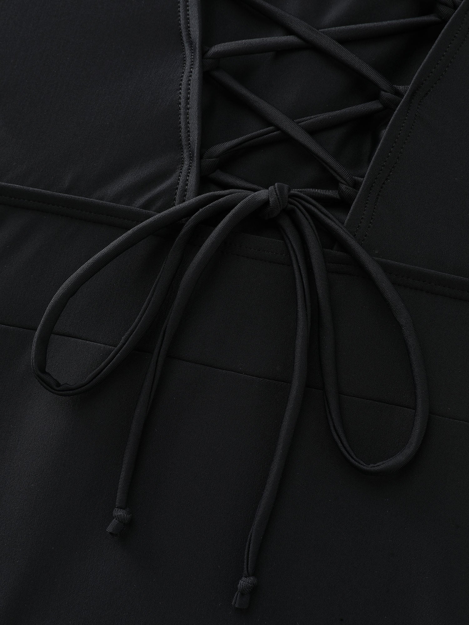 Back-Tie Tummy-Control One-Piece Swimsuit