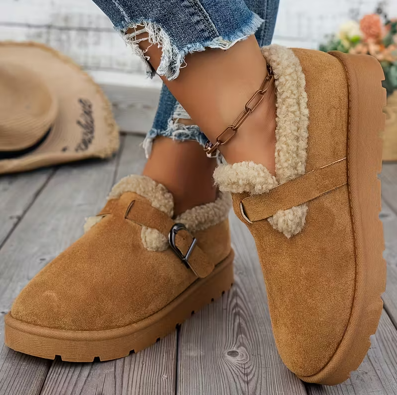 Cozy Orthopedic Winter Slip-on – Warm Lined Slip-On Comfort Shoes