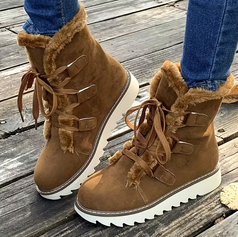 🎄Early Christmas Sale 50%❤️Women's Orthopedic Winter Warm Fur Snow Boots