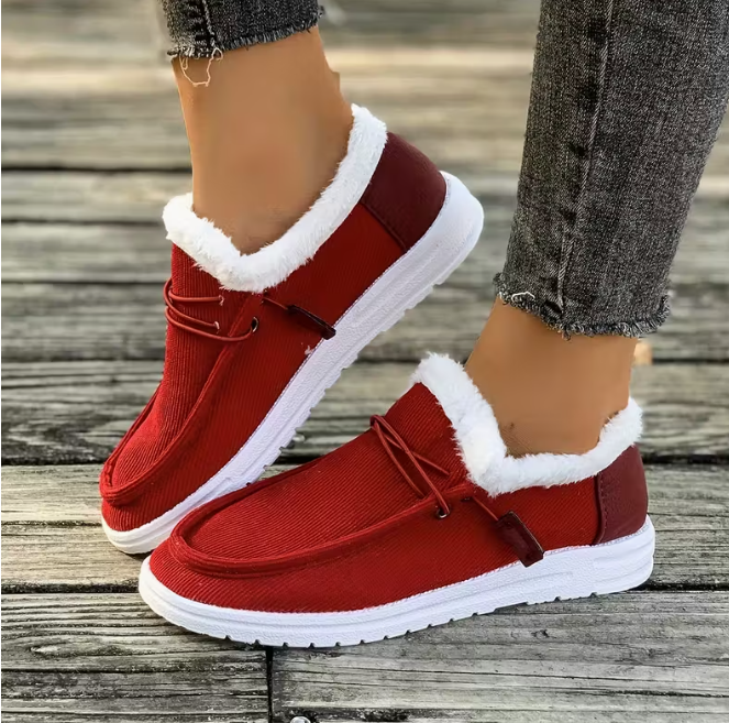 CozyStep™ Women’s Orthopedic Fur-Lined Slip-On Shoes