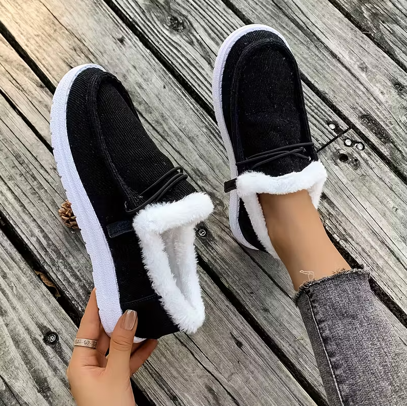 CozyStep™ Women’s Orthopedic Fur-Lined Slip-On Shoes