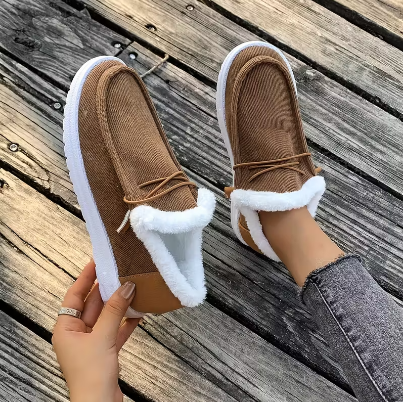 CozyStep™ Women’s Orthopedic Fur-Lined Slip-On Shoes