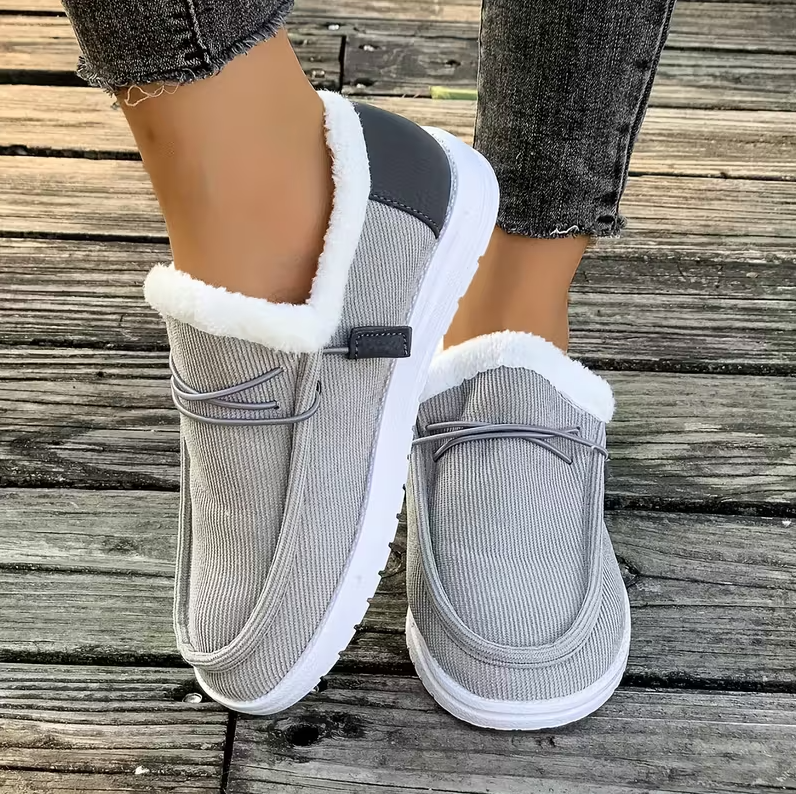 CozyStep™ Women’s Orthopedic Fur-Lined Slip-On Shoes