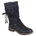 Women's Winter Warm Back Lace Wide Mid-Calf Snow Boots