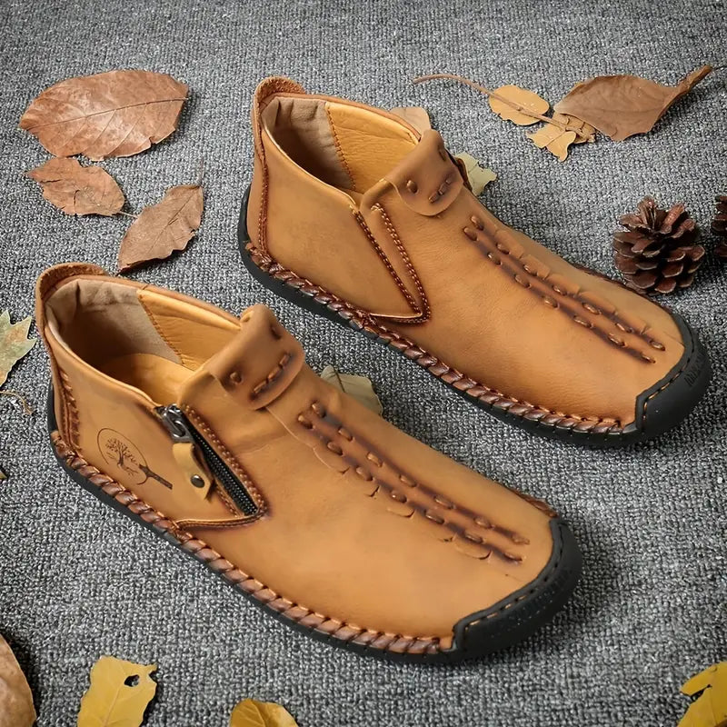 New Arrival Sale 50% Off🔥Men’s Classic Orthopedic Leather Ankle Boots – All-Season Comfort, Handcrafted Style