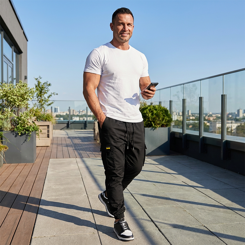 👖 LIMITED-TIME 50% OFF! ✨ Men's Workwear Sweatpants – Cargo, Tapered, Drawstring ✨