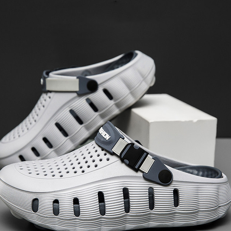 ✨ Men’s Cushioned Clogs – Ultra-Soft, Anti-Slip, Adjustable Strap 🌿