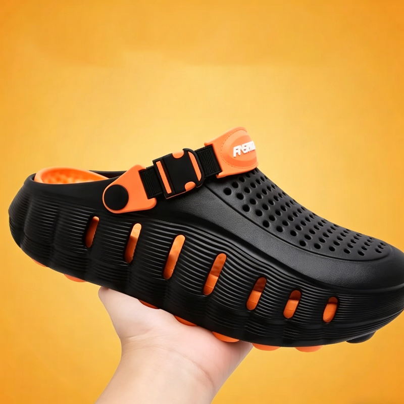 ✨ Men’s Cushioned Clogs – Ultra-Soft, Anti-Slip, Adjustable Strap 🌿
