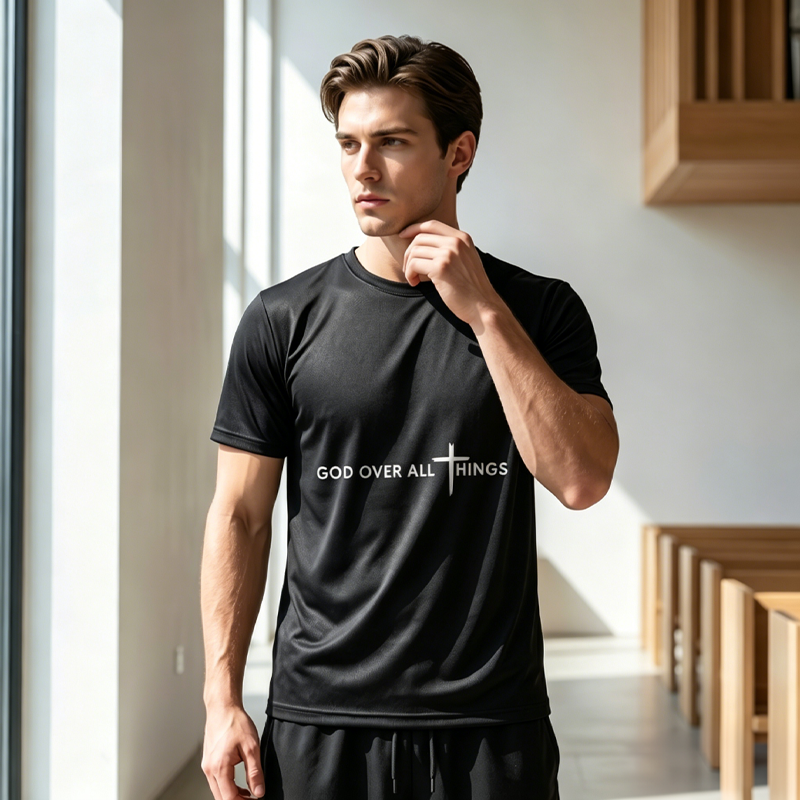 🌟 LIMITED-TIME 50% OFF! ✨ Faith Over All Inspirational T-Shirt – Soft, Unisex, Positive Message Tee ✨