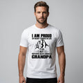 Proud Grandpa Graphic Print T-Shirt