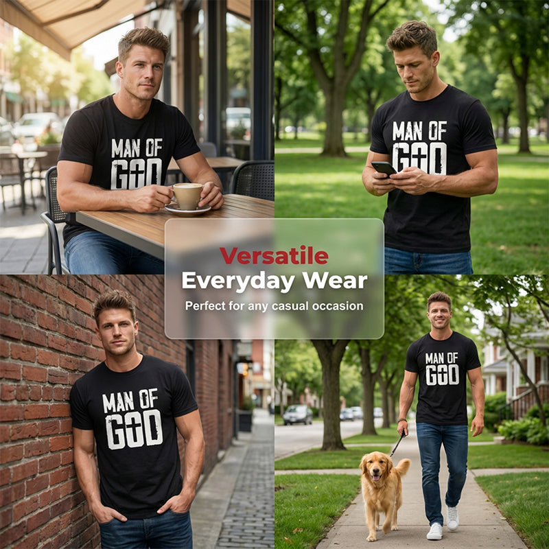 ✝️ LIMITED-TIME 50% OFF! ✨ Men's Faith Statement T-Shirt – Inspirational, Comfortable, Versatile 🙏