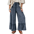 🐆 LIMITED-TIME 50% OFF! ✨ Women's Leopard Print Pants – Ruffle Hem, Wide-Leg, Chic 🌿
