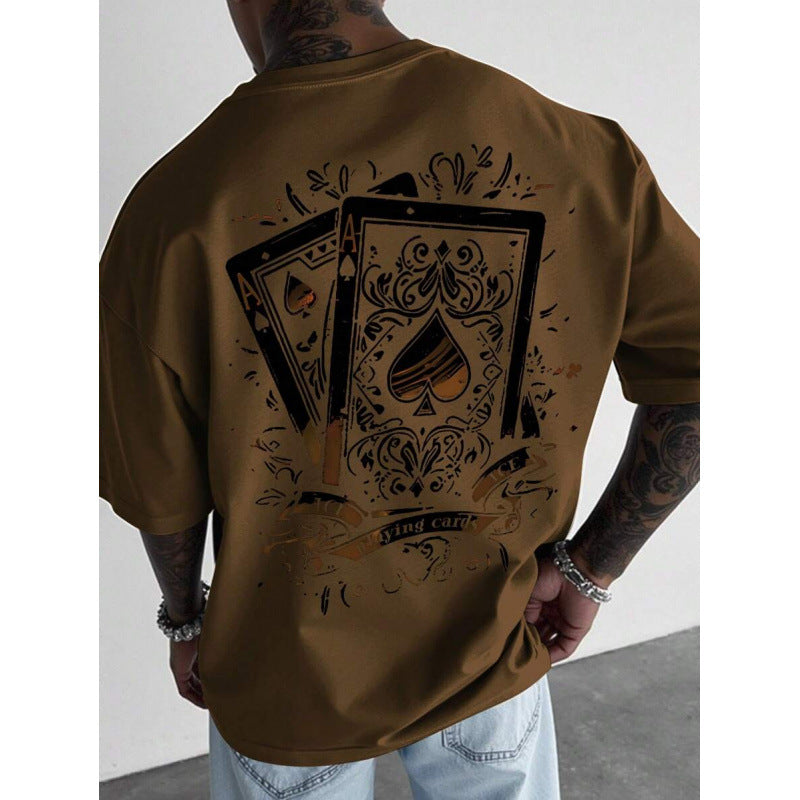 🃏 LIMITED-TIME 50% OFF! ✨ Men's Playing Card Graphic T-Shirt – Cotton, Casual, Statement Tee 🃁