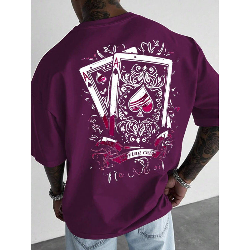 🃏 LIMITED-TIME 50% OFF! ✨ Men's Playing Card Graphic T-Shirt – Cotton, Casual, Statement Tee 🃁