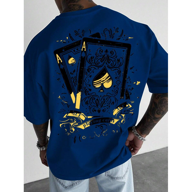 🃏 LIMITED-TIME 50% OFF! ✨ Men's Playing Card Graphic T-Shirt – Cotton, Casual, Statement Tee 🃁