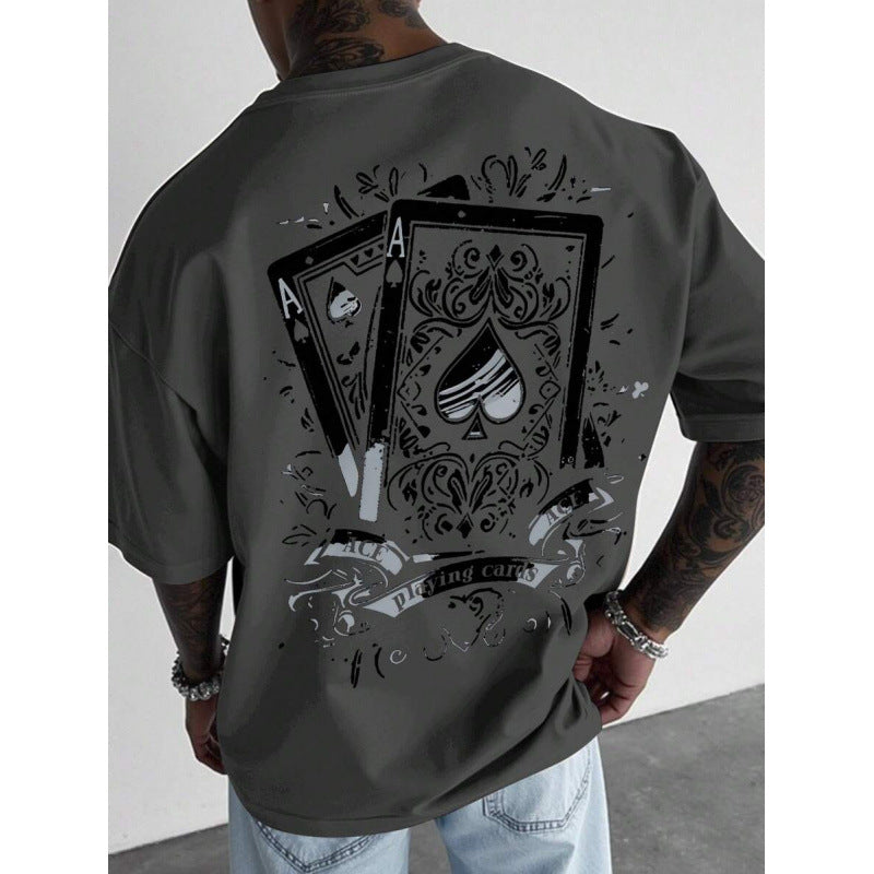🃏 LIMITED-TIME 50% OFF! ✨ Men's Playing Card Graphic T-Shirt – Cotton, Casual, Statement Tee 🃁