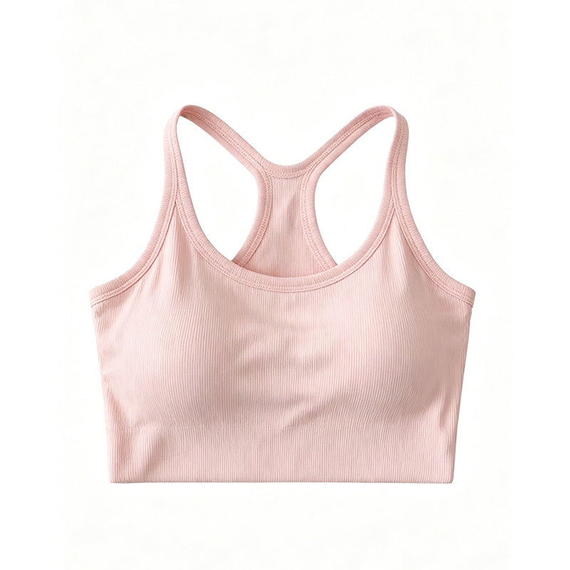 Ribbed Racerback Crop Tank Top