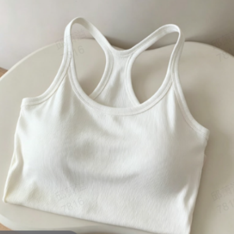 Ribbed Racerback Crop Tank Top