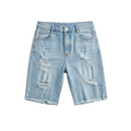 ✨ Women's High-Waisted Ripped Denim Shorts – Distressed, Cropped, Casual 🍁