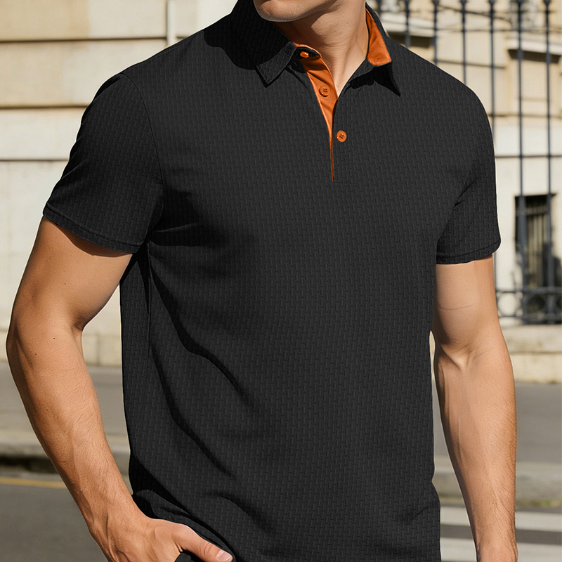 👔 LIMITED-TIME 50% OFF! ✨ Men’s Textured Collared Shirt – Breathable, Moisture-Wicking, Modern Accent 🌿