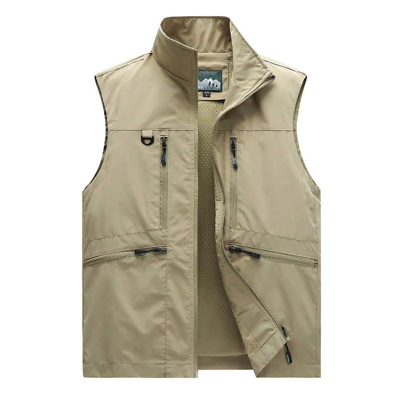 👷‍♂️💨Men's Breathable Mesh-Lined Work Vest | Multiple Pockets Utility Working Waistcoat