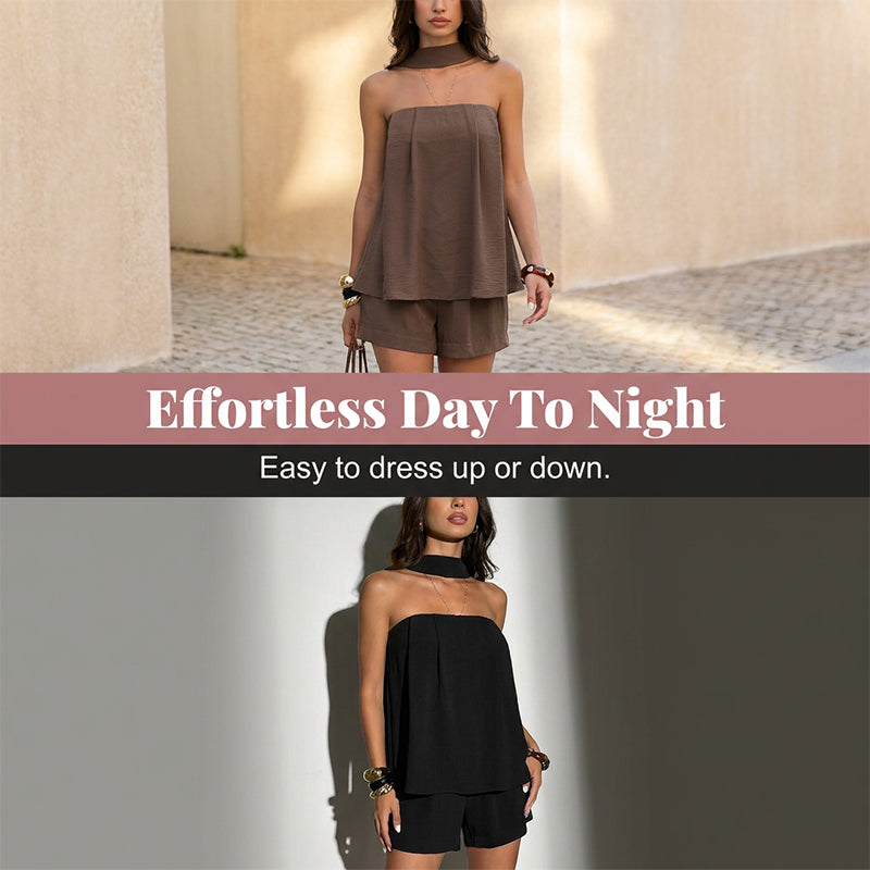 Chic Tube Top & Shorts Set