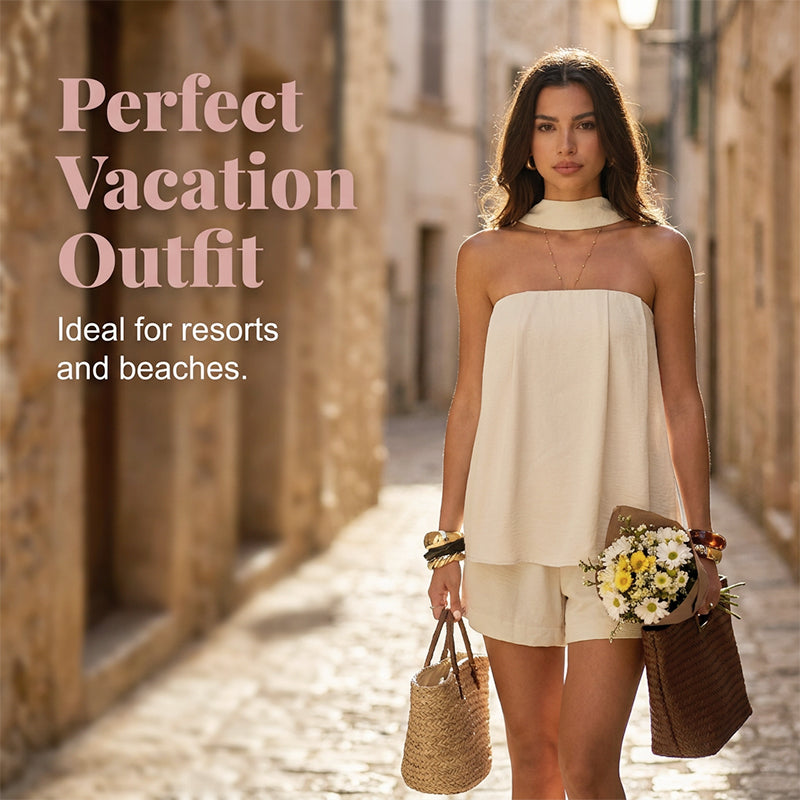 Chic Tube Top & Shorts Set
