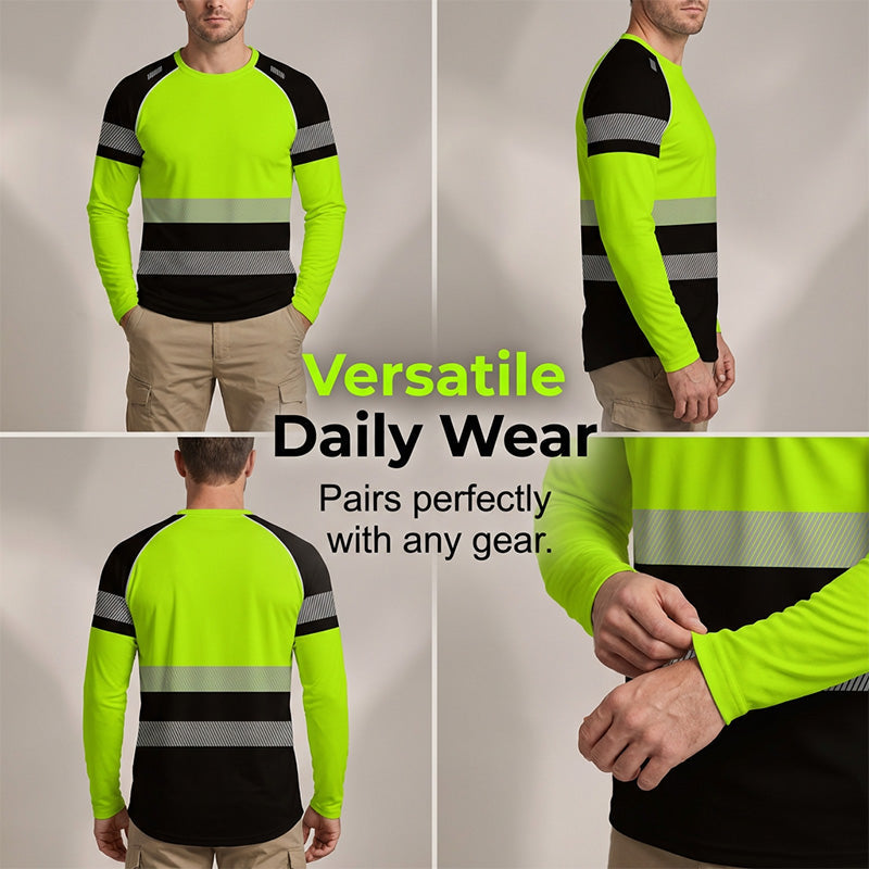 📢📢50% OFF !! ⏰Men's Printed Round-neck Long-sleeve Shirt