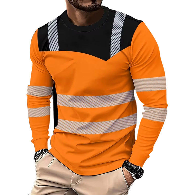 📢📢50% OFF !! ⏰Men's Printed Round-neck Long-sleeve Shirt