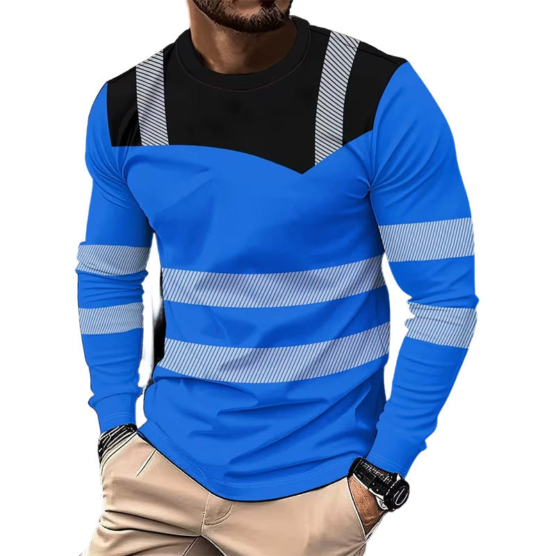 📢📢50% OFF !! ⏰Men's Printed Round-neck Long-sleeve Shirt