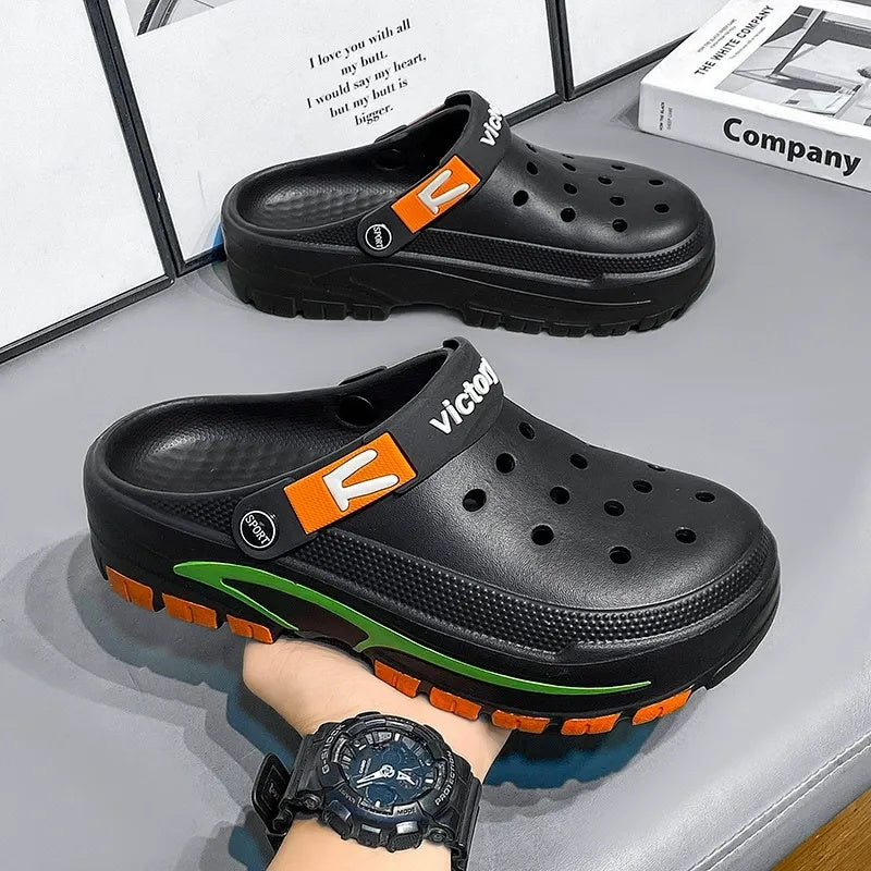 👣 LIMITED-TIME 50% OFF! ✨ Men's Breathable Slip-On Sandals – 2-in-1, Lightweight, Non-Slip 🌊
