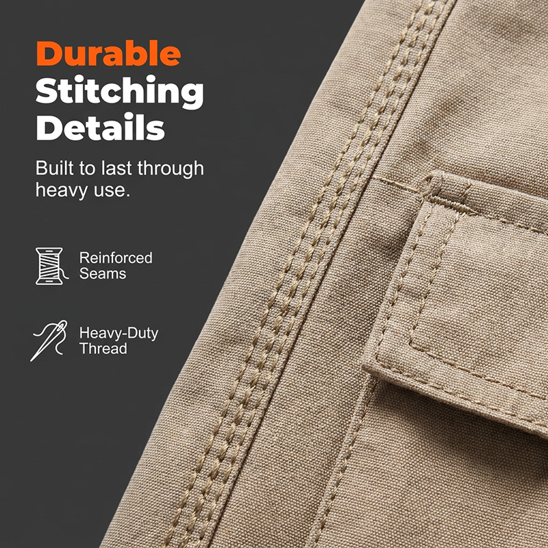 Men's Stylish Workwear Zip-Up Shorts