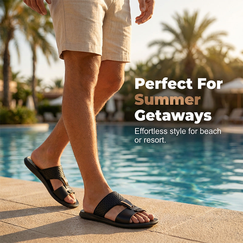 Men's Casual Flat Sole Slide Sandals