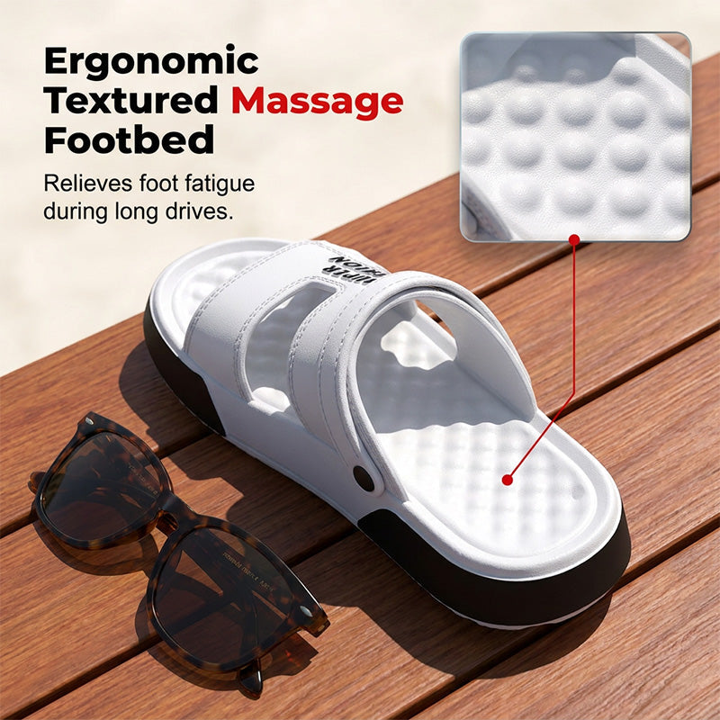 🚗 LIMITED-TIME 50% OFF! ✨ Men's Anti-Slip Driving Sandals – Cushioned, Adjustable, Quick-Dry ☀️
